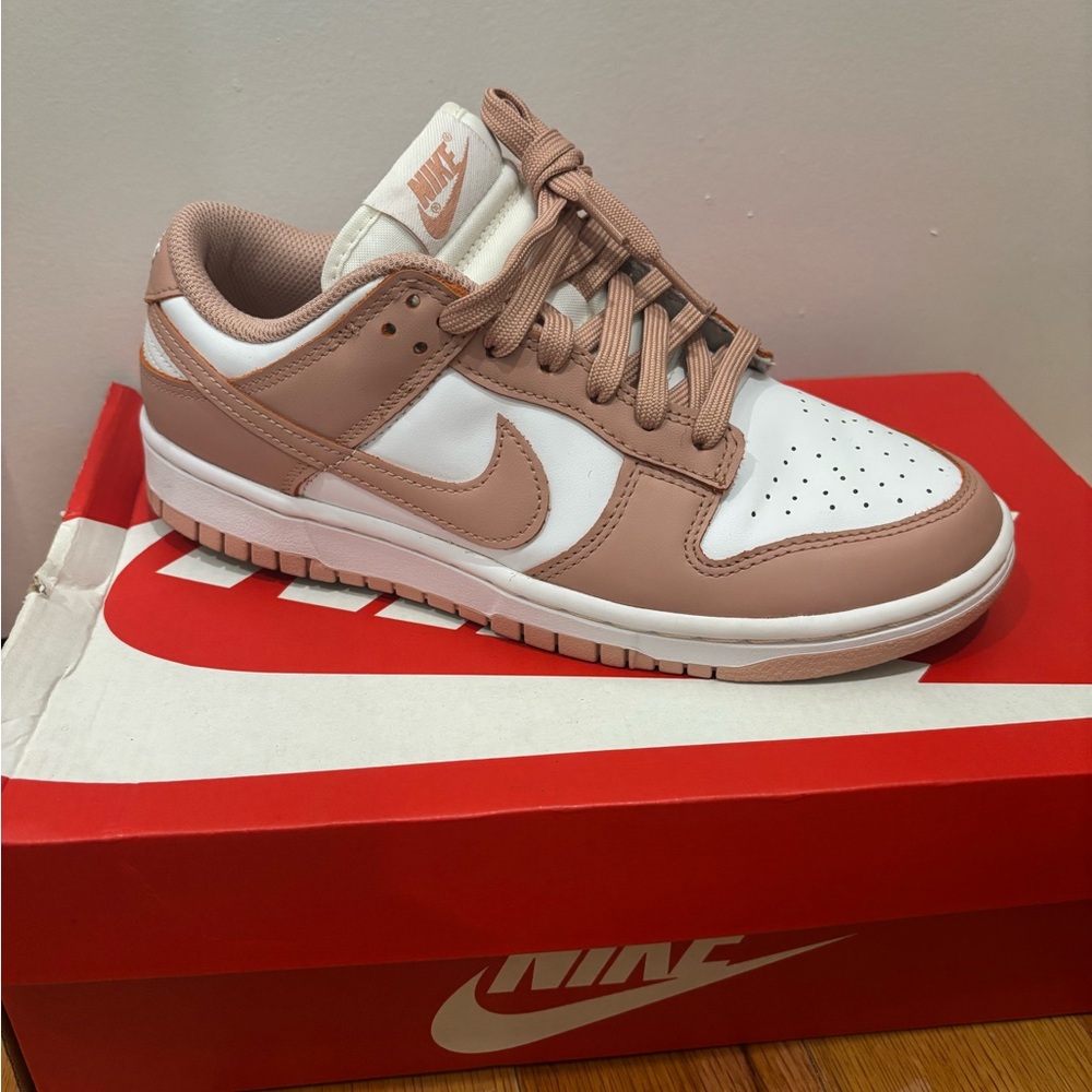 Nike Women's Shoes in White and Tan